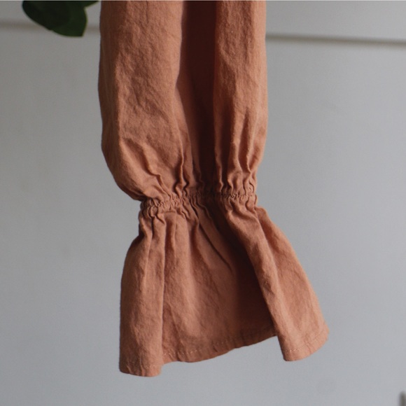 Oak+Fort Puff Sleeve Blouse in Blush - Picture 3 of 5